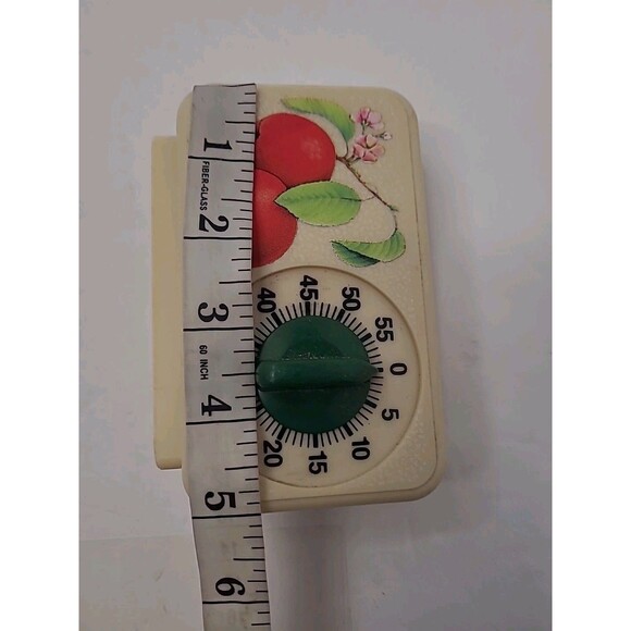 Vintage Sunbeam Kitchen Timer Peaches 70s Retro Grandma Tested Working - Picture 7 of 8